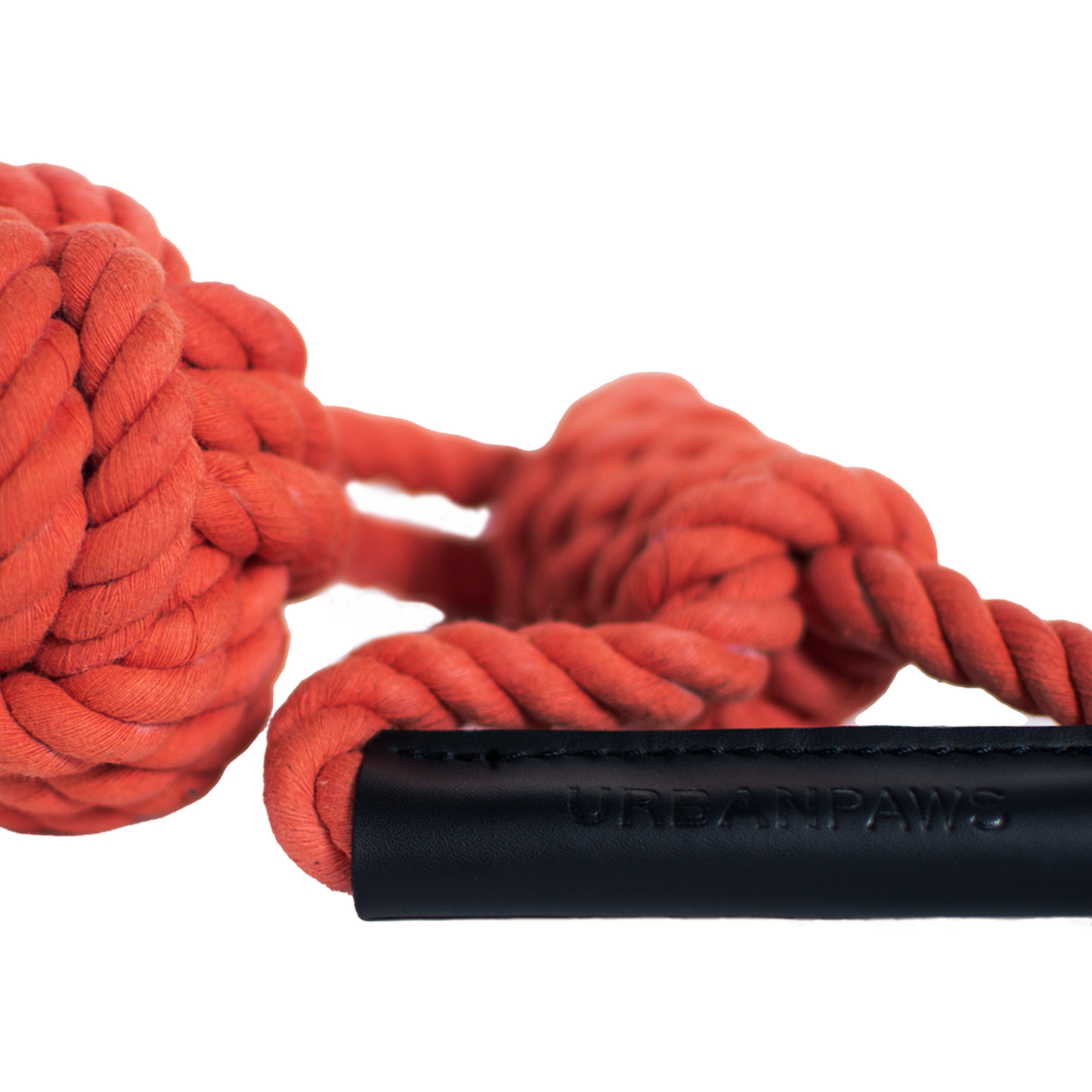 Ball And Handle Rope Toy - Coral - Dog Toys