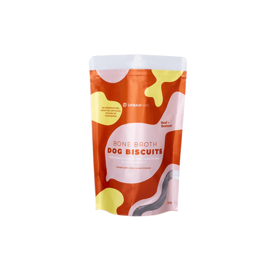 Bone Broth Biscuits - Beef And Beetroot - Dog Treats - Urbanpaws