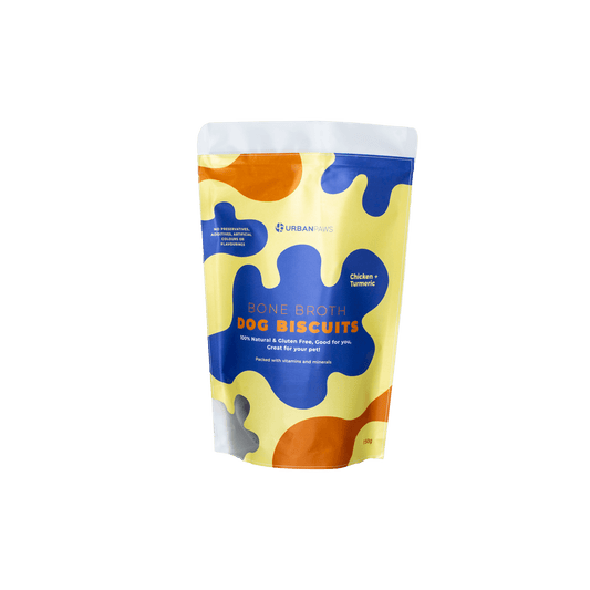 Bone Broth Biscuits - Chicken And Turmeric - Dog Treats - Urbanpaws