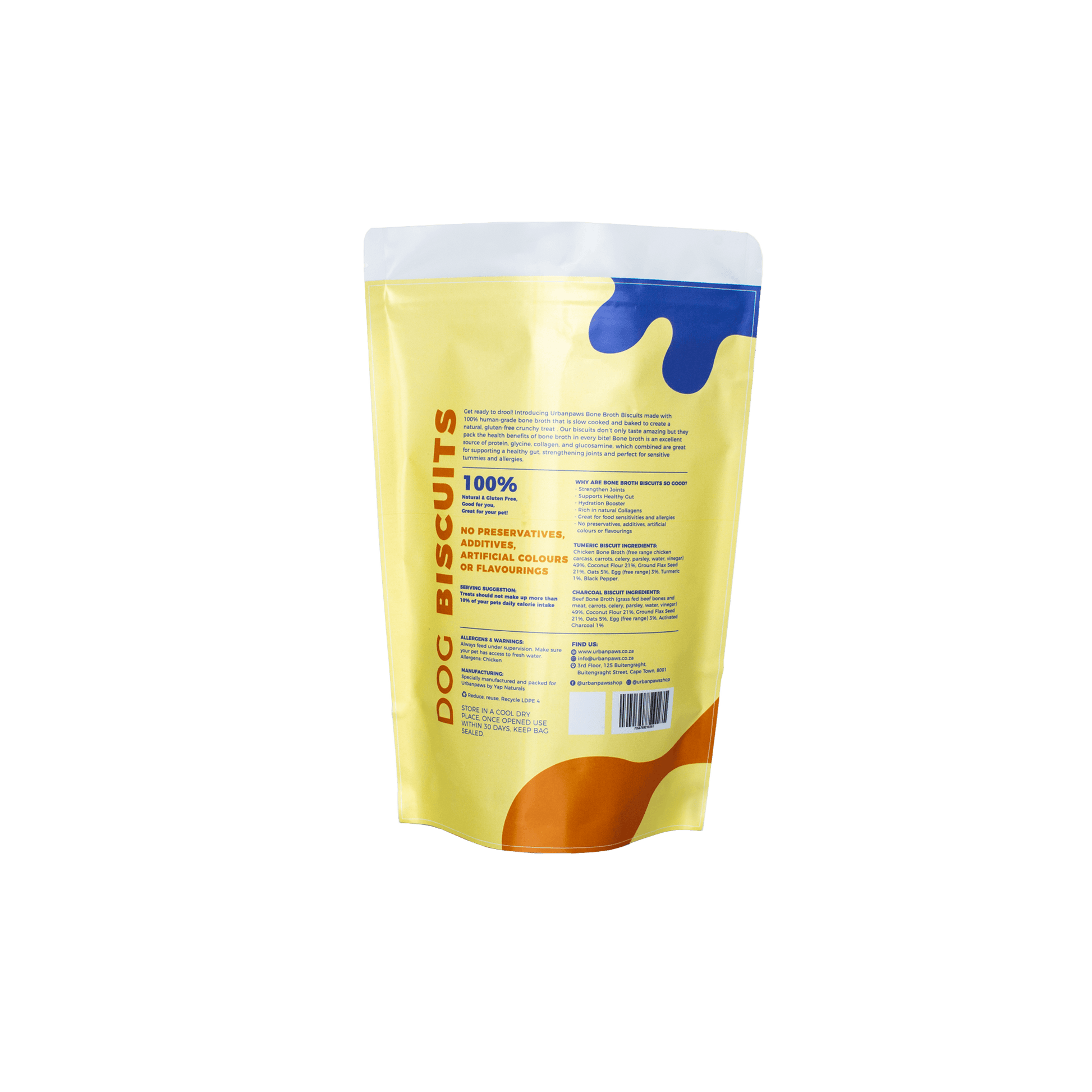 Bone Broth Biscuits - Chicken And Turmeric - Dog Treats - Urbanpaws