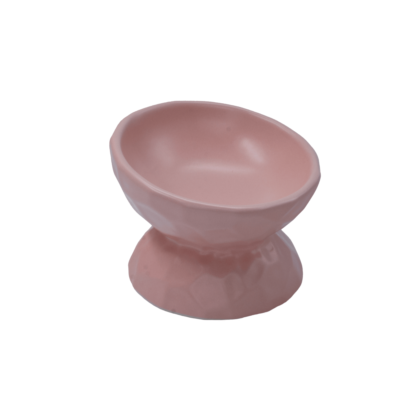 Raised Cat Ceramic Bowl Pink - Cat Bowls - Urbanpaws