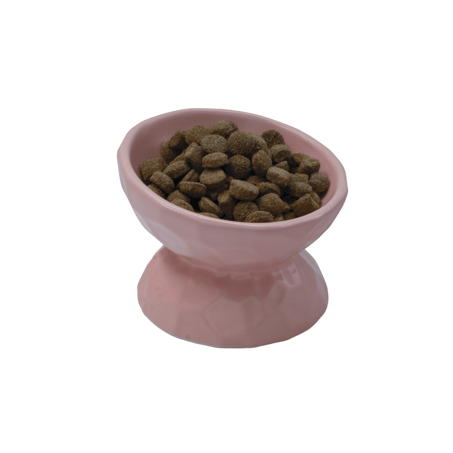 Raised Cat Ceramic Bowl Pink - Cat Bowls - Urbanpaws