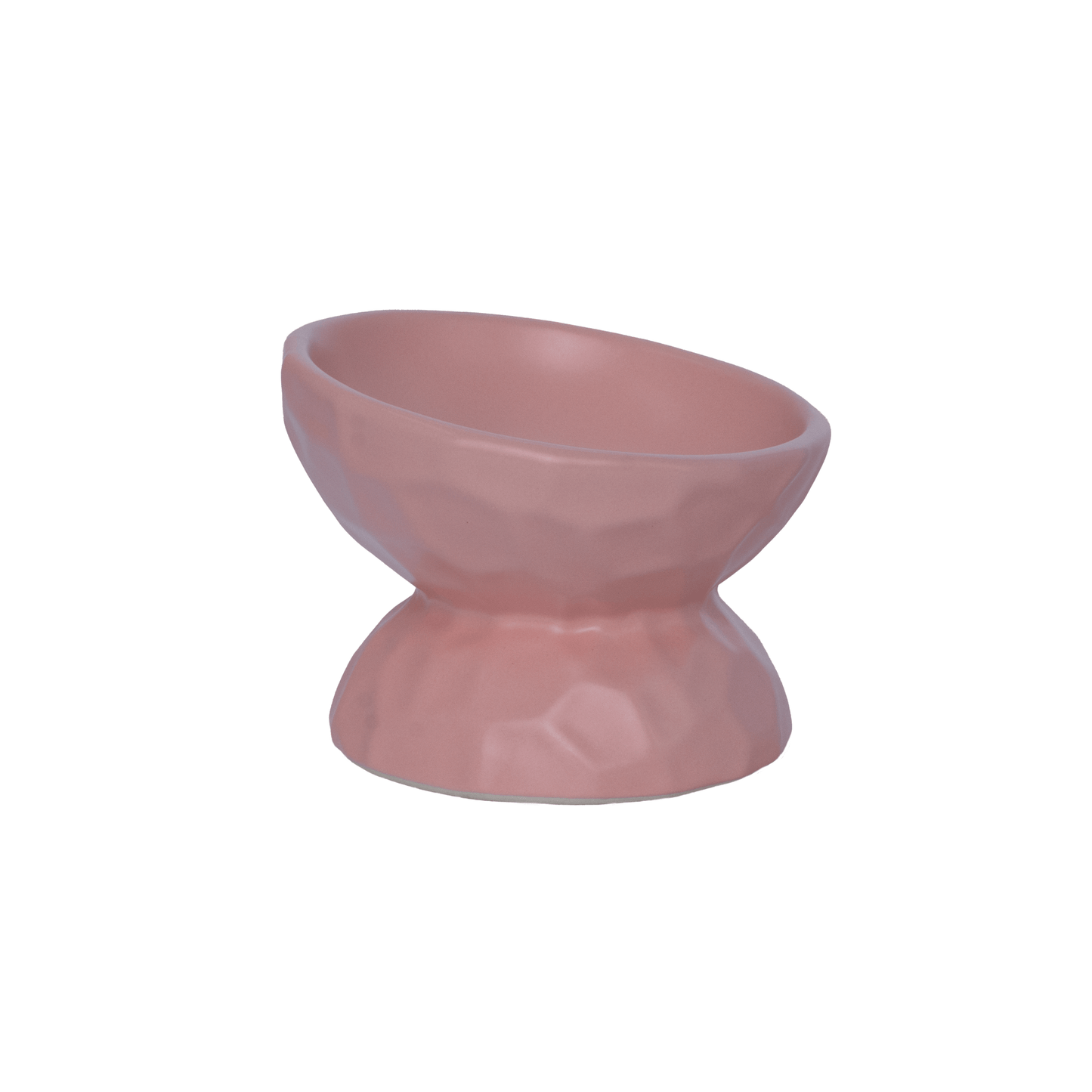 Raised Cat Ceramic Bowl Pink - Cat Bowls - Urbanpaws