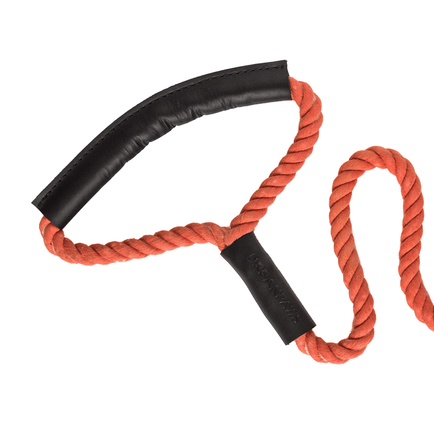 Rope And Leather Lead Coral - Rope Dog Leash - Urbanpaws